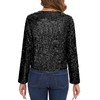MINTLIMIT Women's Sequin Cardigan Short Open Front Cardigan Long Sleeve