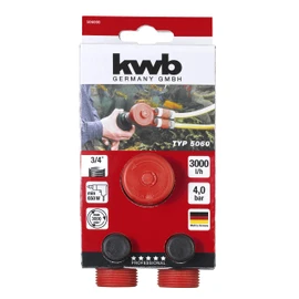kwb Combination Pump P60 Drill Pump 3000 l/h, Self-Priming, Thread Connection R 3/4 Inch for Hose Adapter 44593 and 44654 Inch, Made in Germany