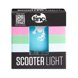 Tinc Clip-On Kids Scooter & Bike Light - 3 Light Modes - Easy To Use - Waterproof Case - Safety Light, Blue