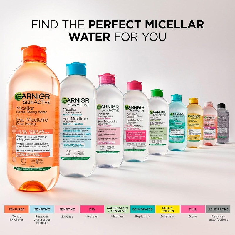Garnier SkinActive Micellar Agua de arrastre todo en uno 23.7