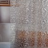 Clear Heavyweight PEVA Shower Curtain Liner, Waterproof with Rustproof Metal