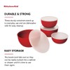 KitchenAid Prep Bowls with Lids, Set of 4, Empire Red