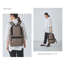 EDITA. Machine Washable, Day Pack, Backpack, Unisex, Business bag,Diaper bag, Lightweight, Lightweight, charcoal gray, FREE Size [edt-086]