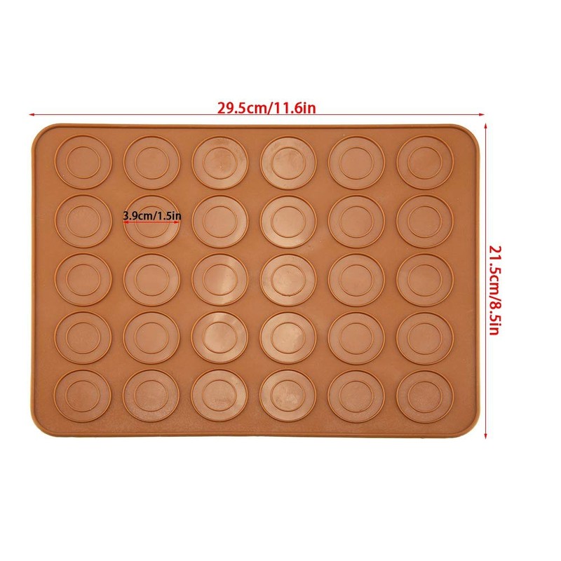 Molde para Macarrones, 30 Agujeros Forma Macarons Forma Redonda De