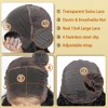 ALISFEEL Pelucas De Cabello Humano Con Ondas Al Agua 13X4,