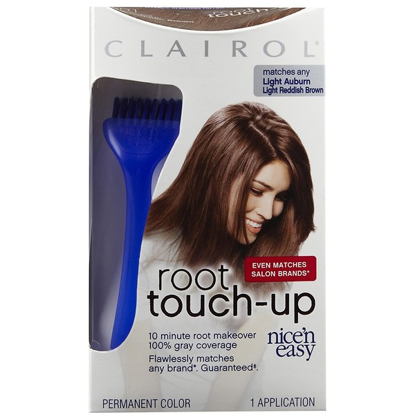 Clairol Nice N Easy Root Touch-Up, Hair Color, Light Auburn #6R - Kit