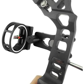 Namvo TP1530 Basic Compound Bow Sight 3-Pin Fiber Optics without Sighting Light for Hunting Shooting Pure Black