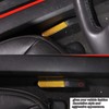 Lcojicep Car Inner Emergency Door Lock Switch Sticker Compatible with