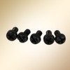 Black Screw Set, M3 6mm Round Nylon Screws for Wood,