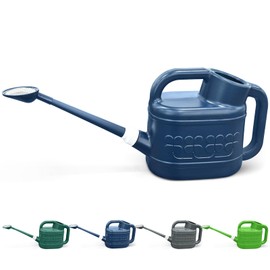 2 Gallon Watering Can for Outdoor Plants, Plant Watering Can with Removable Long Spout and Stainless Steel Sprinkler Head, Large Water Can for Garden Flowers Vegetables