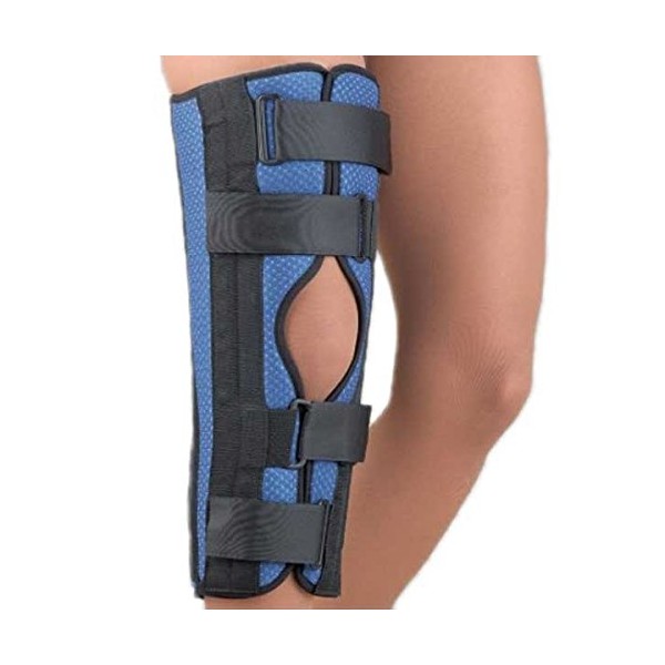 FLA Orthopedics Fla 37-614008 Breathable Universaltri-Panel Foam Knee Immobilizer, Blue