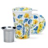 Dunoon Tisaniere Set of 3 Cottage Border Blue 0.44 L