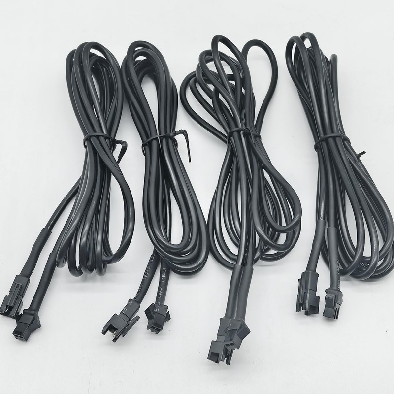 4PCS 78.74 inch 2-Pin Extension Wire Cable Cord Set for