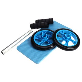 WINOMO Dual Wheel Mute Ab Roller Abdominal Roller Trainer with Knee Pad for the Perfect Core Workout (Green)