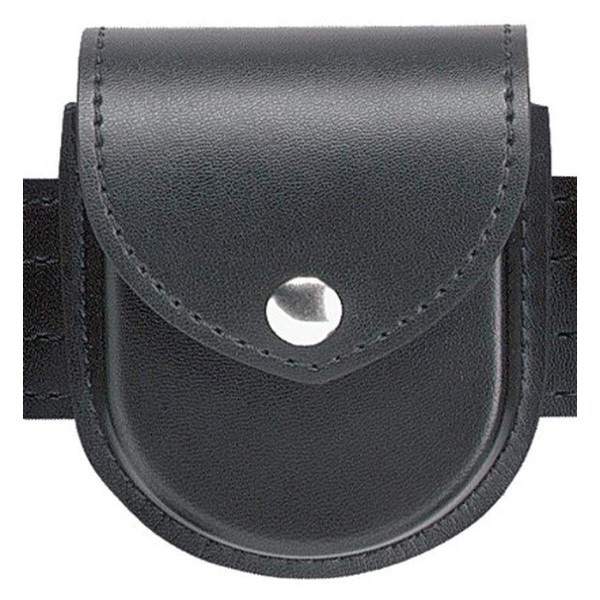 Safariland Duty Gear Chrome Snap Flap Top Double Handcuff Pouch (Plain Black)