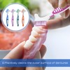 Pack of 4 Denture Toothbrushes, Denture Brush, with Multilayer Bristles