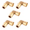 5Pack GUOFIS 3/4" PEX-A Expansion Female Sweat Elbow Brass Fitting
