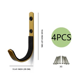 MENG ZHI AO Pack of 4 Weapons and Bowl Rack Hooks Wall Mount for All Rifles and Rifles