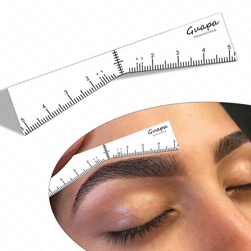 Guapa Eyebrow Ruler Stencils Easy Mapping Shaping Sticker Stencil Microblading