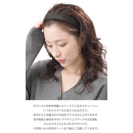 VINGTAINE HK-341-BK Headband Embroidery, Chic Botanical, Elegant, Stylish, Adult Casual, Cute, Gift, Mother's Day