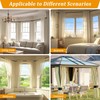 Nicecho U Shape Heavy Duty Curved Curtain Rods adjust to