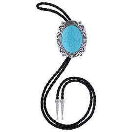 HLYMPONY Vintage Bolo Tie for Men Western Cowboy Cowgirl Rodeo Turquoise Bolo Ties for Women