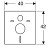 Geberit – WC support frame suspended-WC and sound insulation for