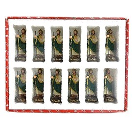 Gigi's Classy Kids 3" Set of 12 Pcs Saint St Jude San Judas Tadeo Estatua St Santo Figurine Religious Gift