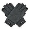 BRUCERIVER Men Pure Wool Knitted Gloves with Thinsulate Lining Size