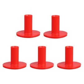 PATIKIL 1.65 Inch Rubber Golf Tees, 5 Pack Tall Practice Training Driving Range Tee Stable Ball Holder for Outdoor Indoor Hitting Mat Backyard, Red