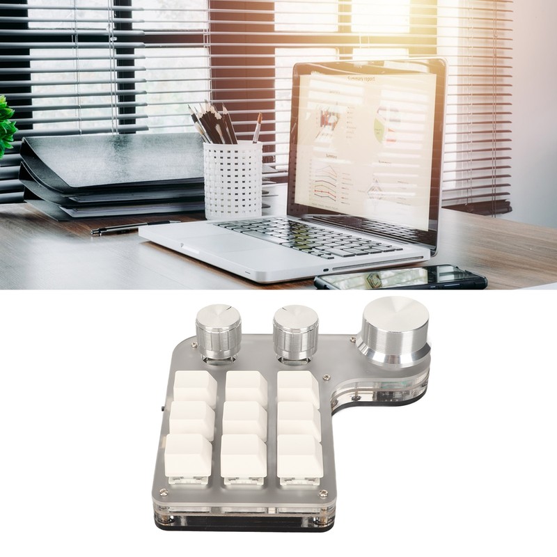 DIY Programmable Keyboard with RGB Light 9 Keys 3 Knobs