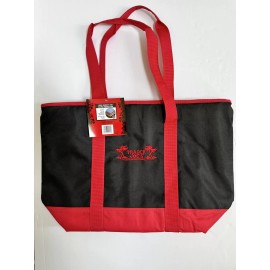TRADER JOE'S INSULATED REUSABLE TOTE SHOPPING BAG LARGE 7 GAL FREE SHIP DURABLE