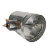 Duct Outlet 10" Damper Sleeve w/ 1.5" Stand-Off, 3/8" Rod