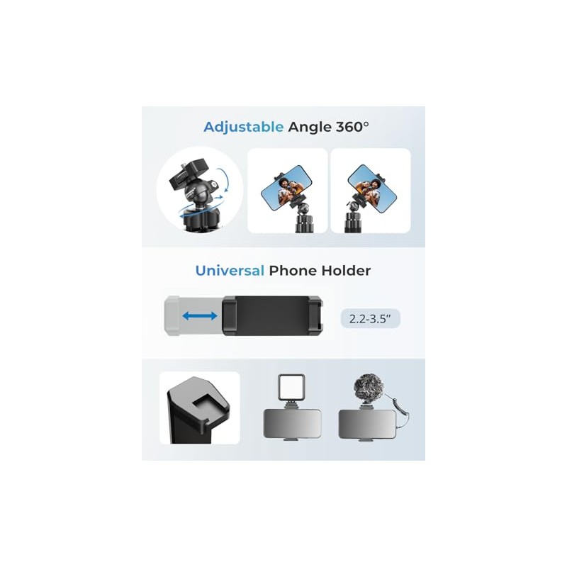 UBeesize Trípode S Premium Flexible Teléfono Trípode con Mando Inalámbrico,