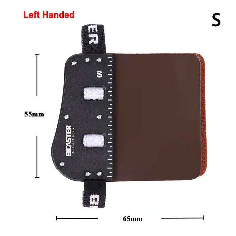 BICASTER SP3 Cowhide Leather Finger Tabs + Aluminium Plate (Small,