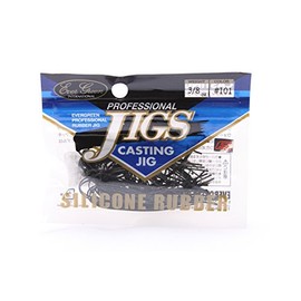 Evergreen casting JIG silicon 3/8 # 101 chrysanthemum moto black