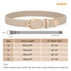 WHIPPY Braided Woven Stretch Belt Women Men Web Casual Unisex