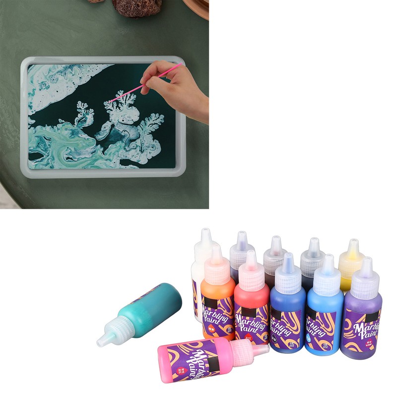 12 Colors Water Marbling Paint Kit for Girls Boys Marbling