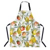 BGBDEIA Watercolor Lemon Pattern Apron Adjustable Neck Bib Apron for