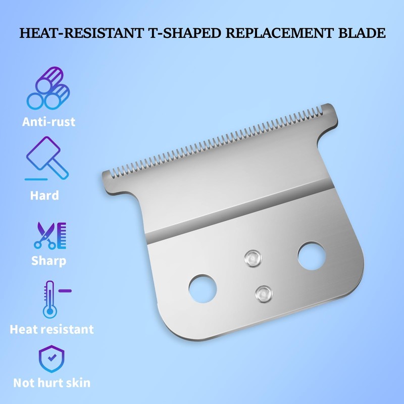 2 Pack Replacement T-Blades Compatible with Andis T-Outliners GTO,GO and