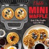 SugarWhisk 4 Inch Double Mini Waffle Maker Machine, Chaffle Maker,
