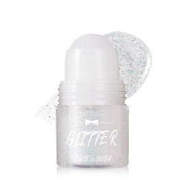 Roll–on Body Glitter Gel for Face&Hair,Mermaid Longlasting Face Glitter Stick,Chunky Chameleon Holographic Glow Body in The Dark Glitter Gel,Festival Party Rave Accessories Shimmer Makeup for Women-01