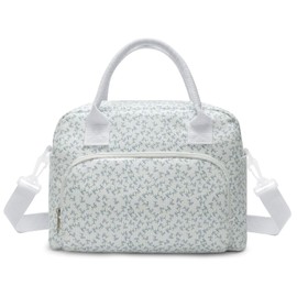 MAMONA Lunch Bag for Women Men Large Capacity Reusable Lunch Box Corduroy Insulated Cooler Tote Bags for Office Picnic