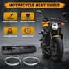 Motorcycle Exhaust Heat Shield - Black