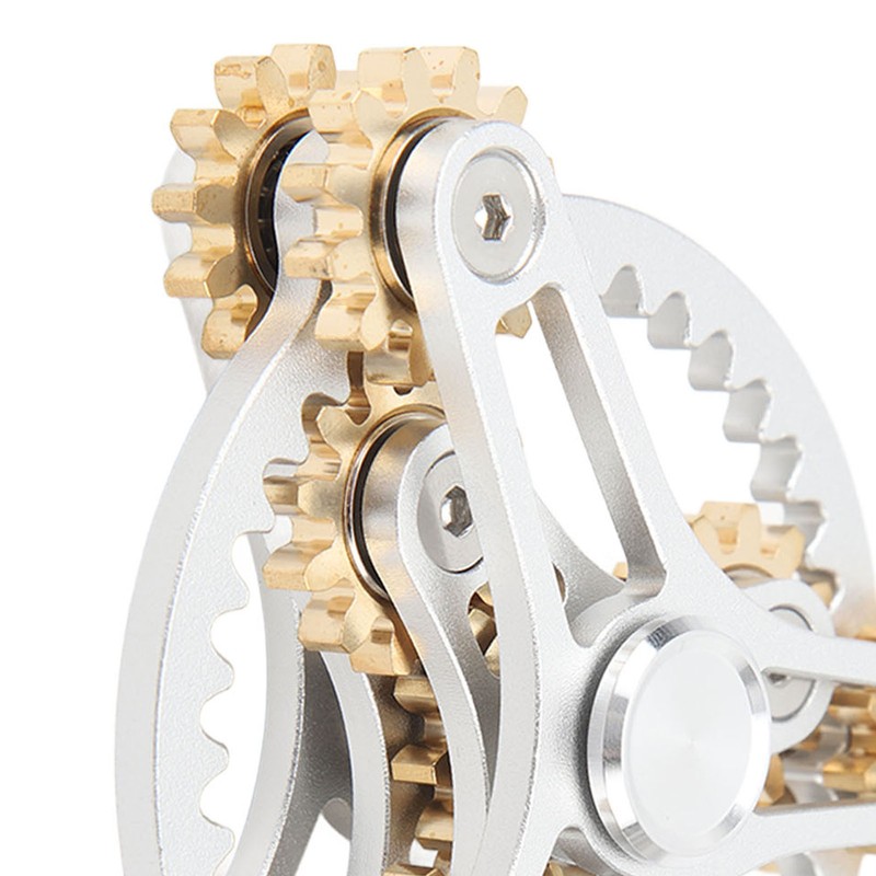 Fingertip Gear Toy 4 Gears Decompression Metal Finger Hand Brass