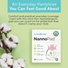 NannoPad Pantyliners - Made with Organic Cotton (18 Count (Pack
