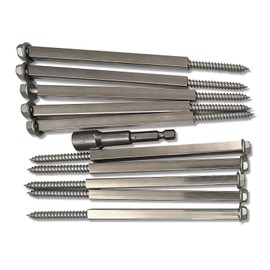 6 in. (15.2 cm Approx.) Gutter Screws, Repair Gutter Installation, Screws are Rust-Resistant Coated for 4" gutters