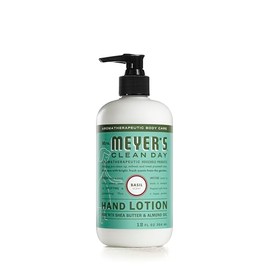 Mrs. Meyer’s Loción para Manos Albahaca 354 ml | Hand Lotion con Ingredientes Naturales | Hidratación Refrescante y Ligera | Vegano | Sin Parabenos