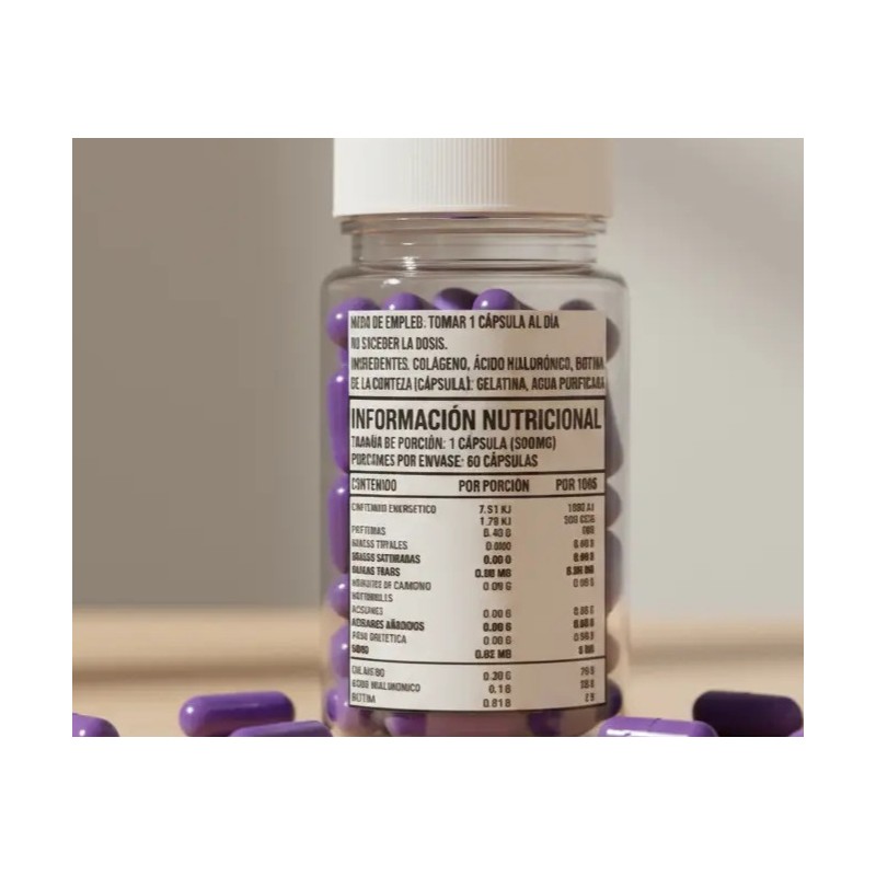 Biotina Ácido Hialunico Vitamina E 60pz