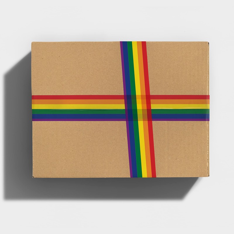 Rainbow Packing and Shipping Tape, Decorative Cute Fun Printed Packaging